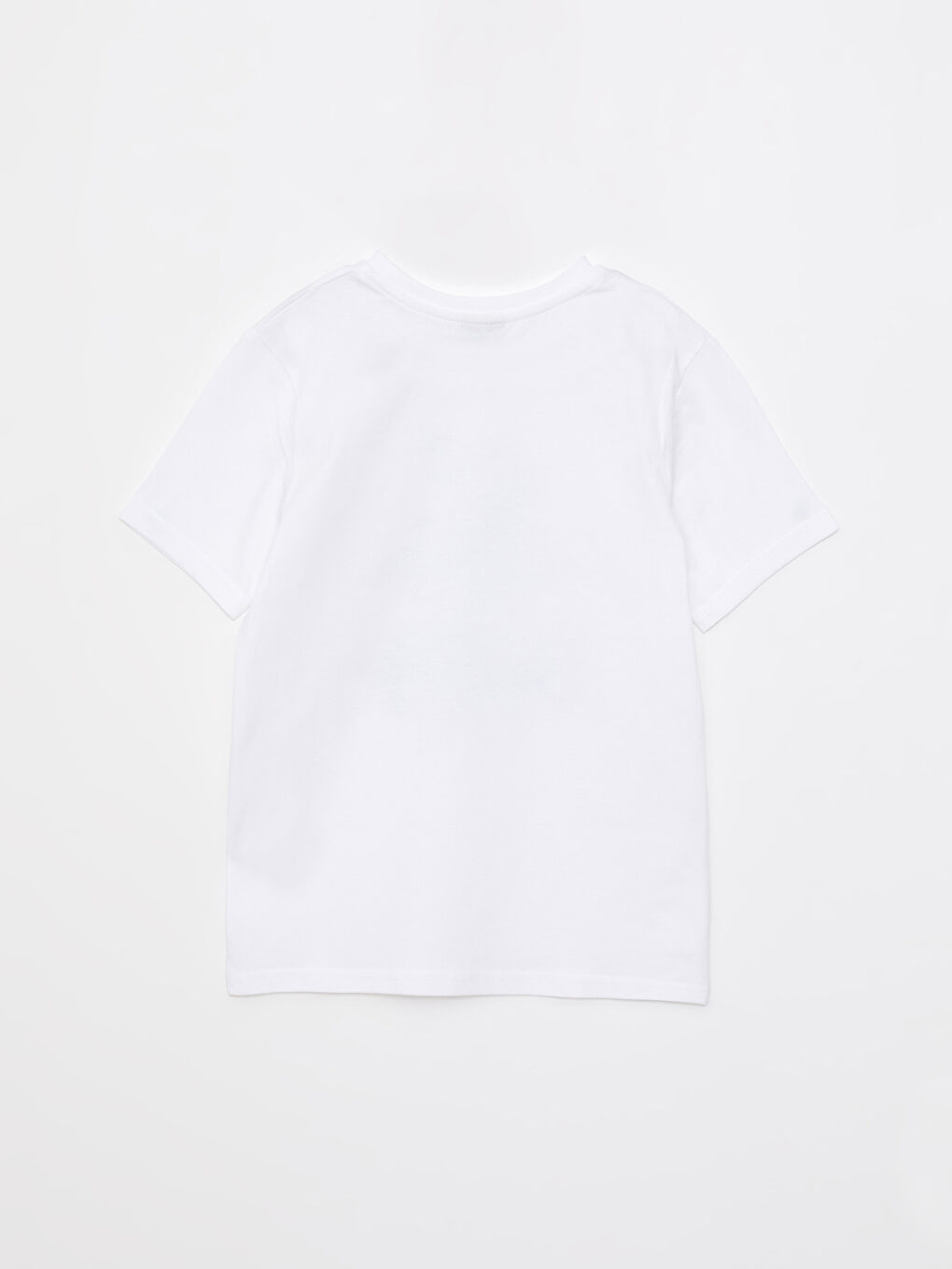 Crew Neck Printed Short Sleeve Cotton Boy T-shirt-4