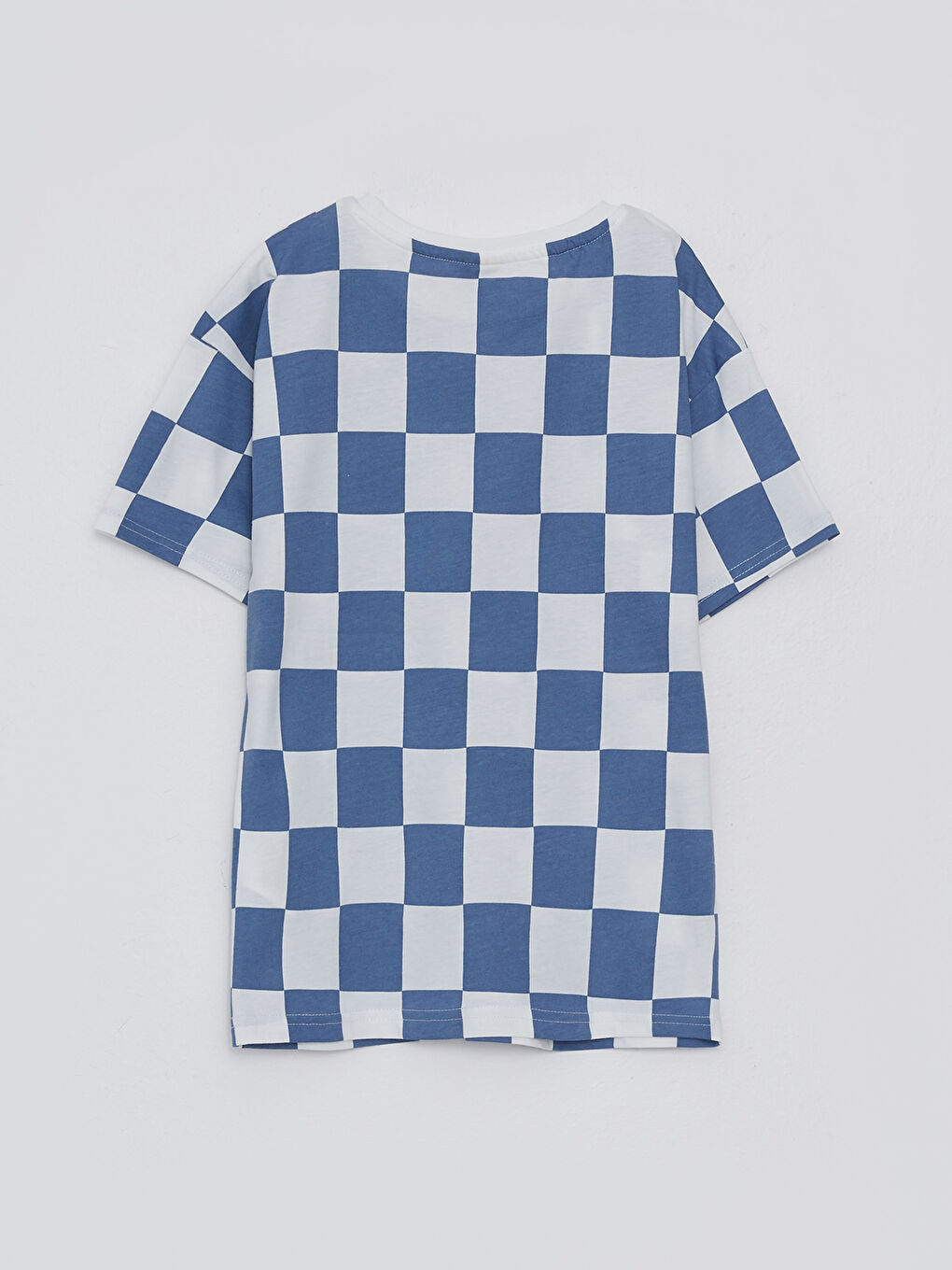 Crew Neck Printed Short Sleeve Cotton Boy T-shirt-1
