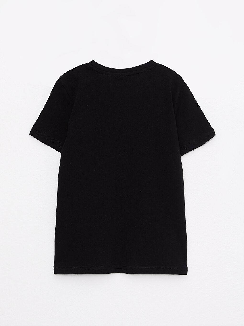 Crew Neck Printed Short Sleeve Cotton Boy T-shirt-1