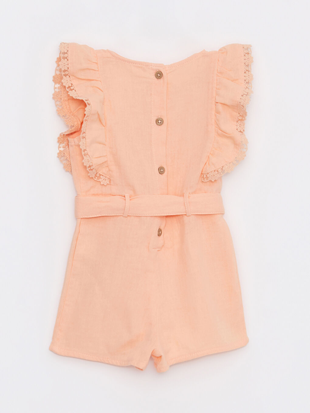 Crew Neck Short Sleeve Basic Cotton Baby Girl Slippers-4