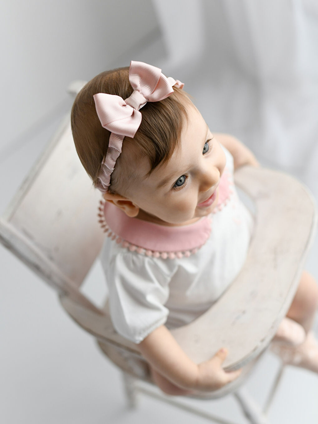 Ekru Bebe Yaka Kısa Kollu Baskılı Pamuklu Kız Bebek Tişört ve Şort 2'li Takım-3