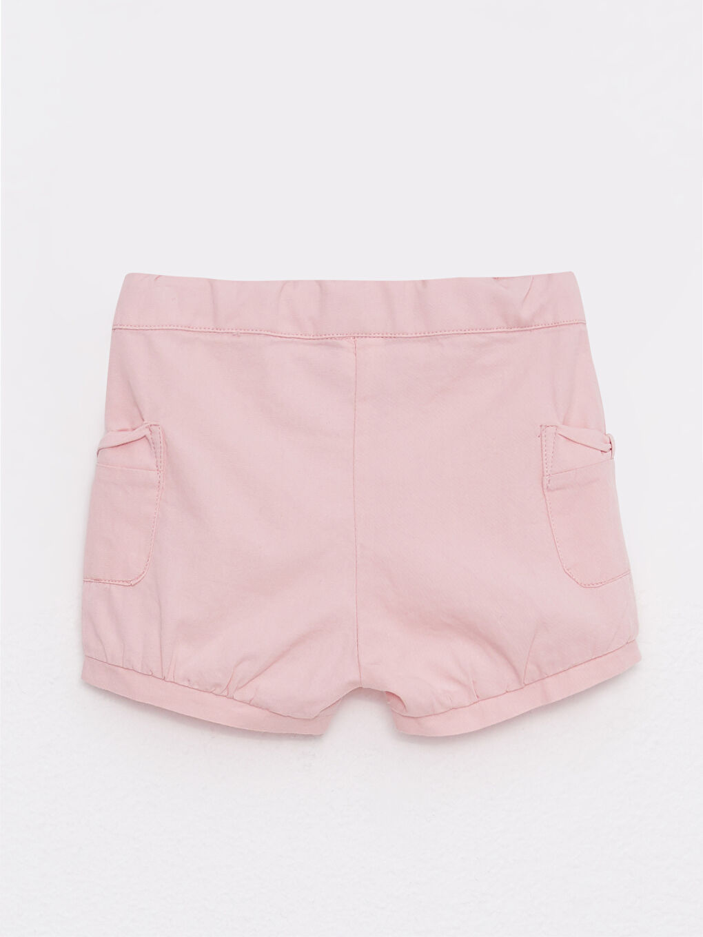 Ekru Bebe Yaka Kısa Kollu Baskılı Pamuklu Kız Bebek Tişört ve Şort 2'li Takım-8