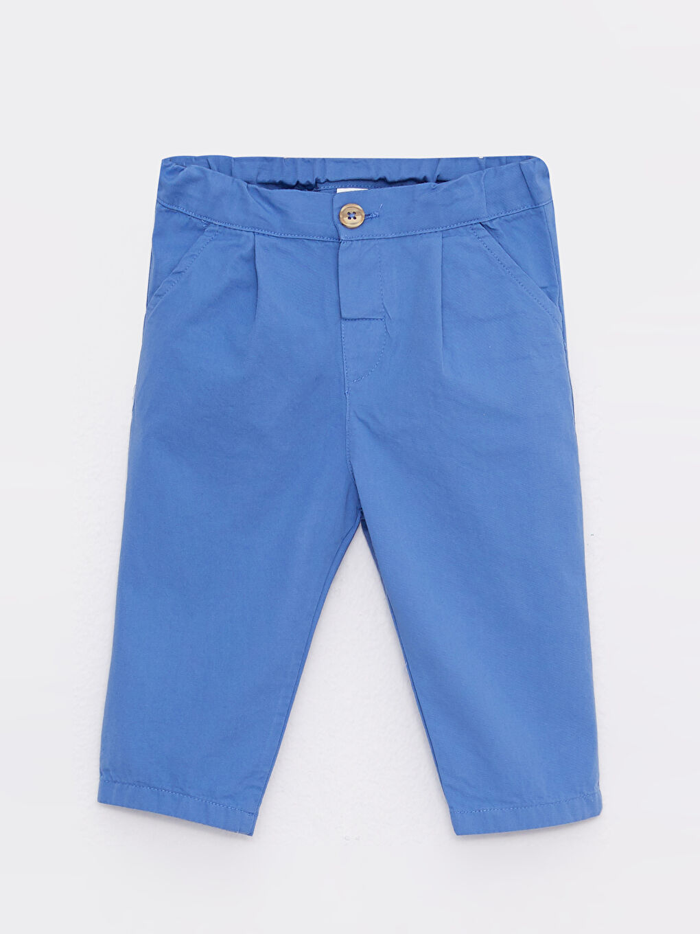 Ekru Polo Yaka Kısa Kollu Pamuklu Erkek Bebek Tişört ve Pantolon 2'li Takım-6