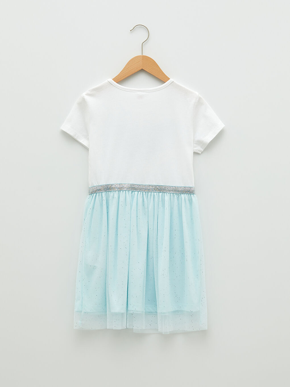 LC Waikiki Crew Neck Printed Short Sleeve Girls' Dress -S2EI32Z4-QWV