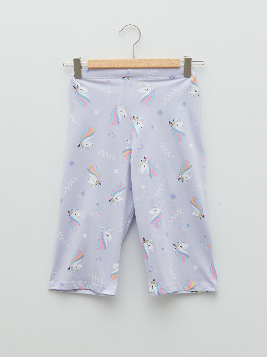 LCW Kids Crew Neck Printed Short Sleeve Girls' Pyjama Set -S2EI35Z4-QWV