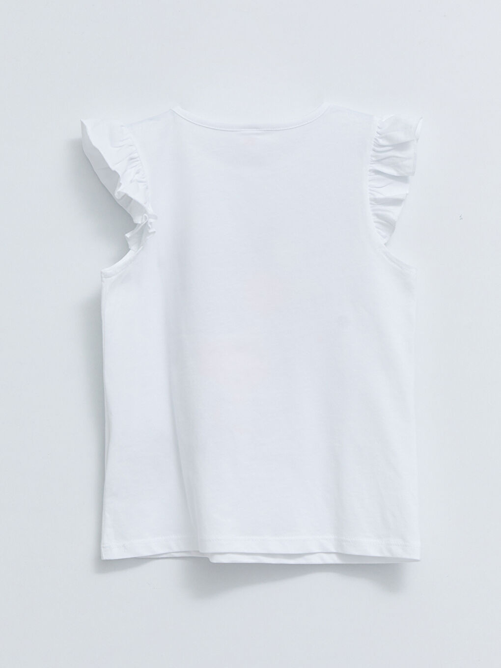 Beyaz Bisiklet Yaka Baskılı Kısa Kollu Kız Çocuk Şortlu Pijama Takımı-2