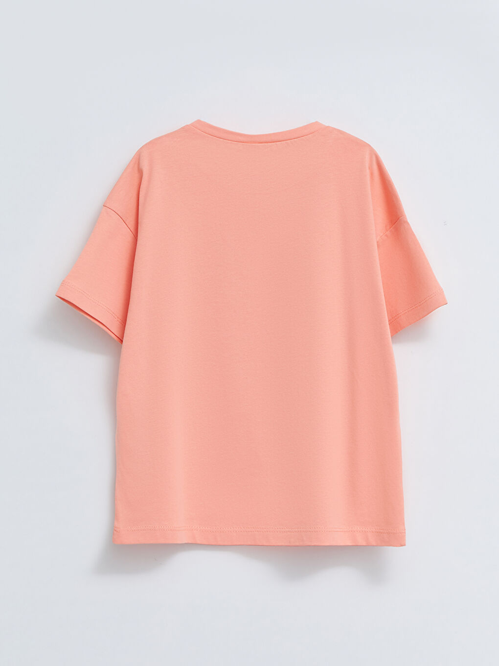 Crew Neck Printed Short Sleeve Girls' Pyjama Set with Shorts-2