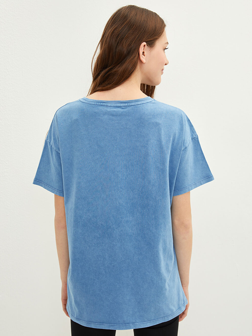 Crew Neck Mickey Mouse Printed Short Sleeve Cotton Women's T-Shirt Mother Girl Combine-3