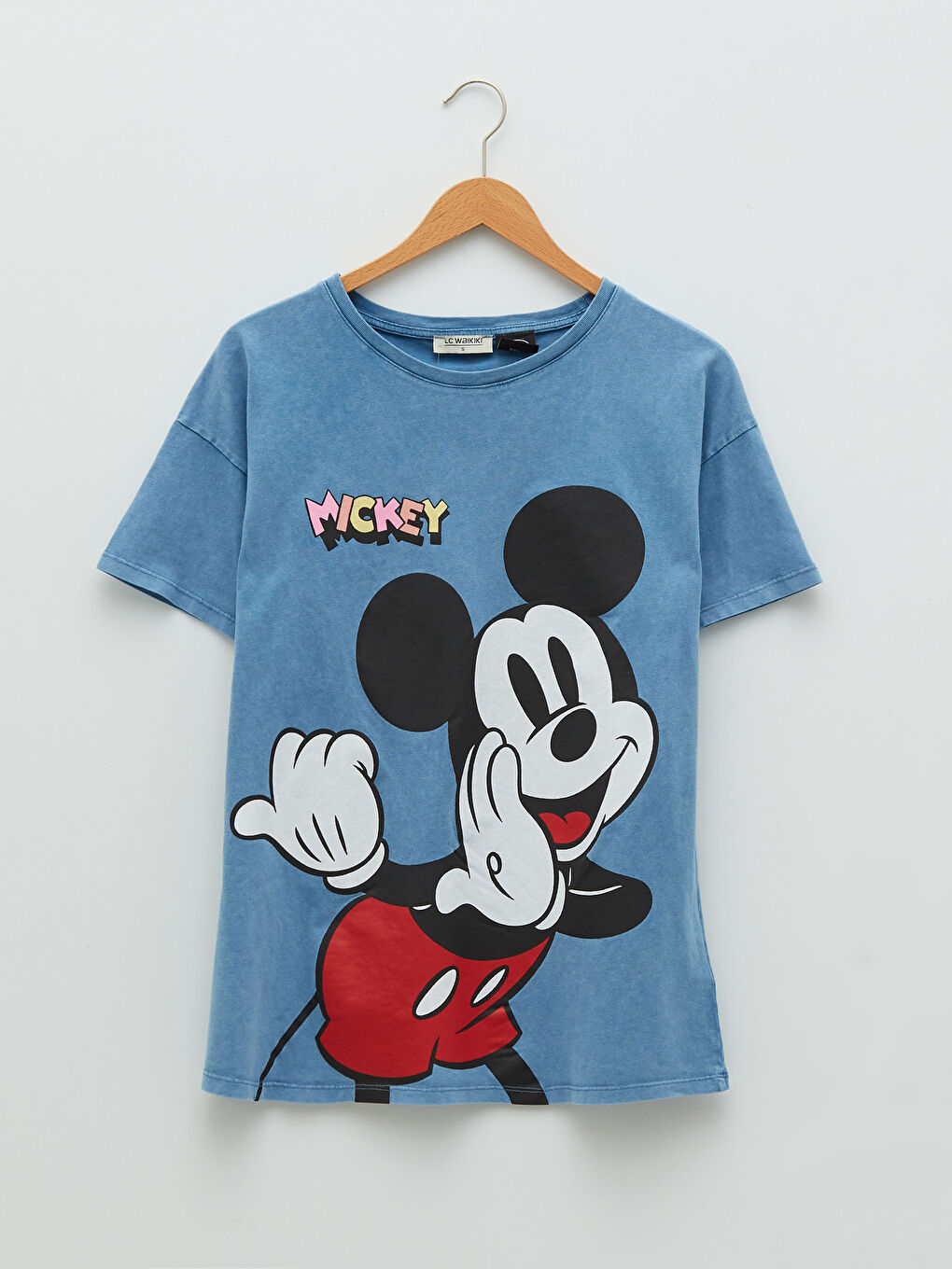 Crew Neck Mickey Mouse Printed Short Sleeve Cotton Women's T-Shirt Mother Girl Combine-4