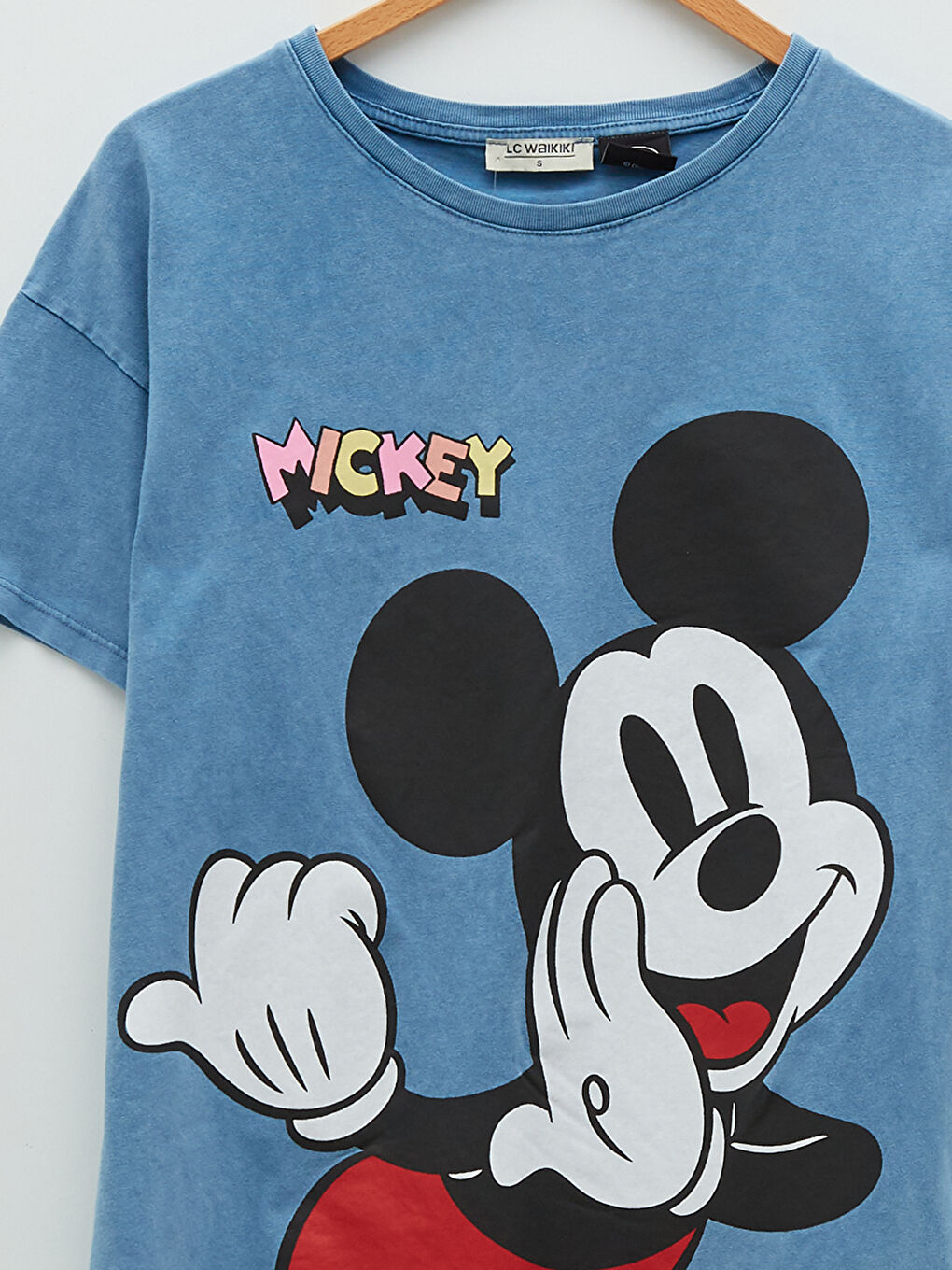 Crew Neck Mickey Mouse Printed Short Sleeve Cotton Women's T-Shirt Mother Girl Combine-6