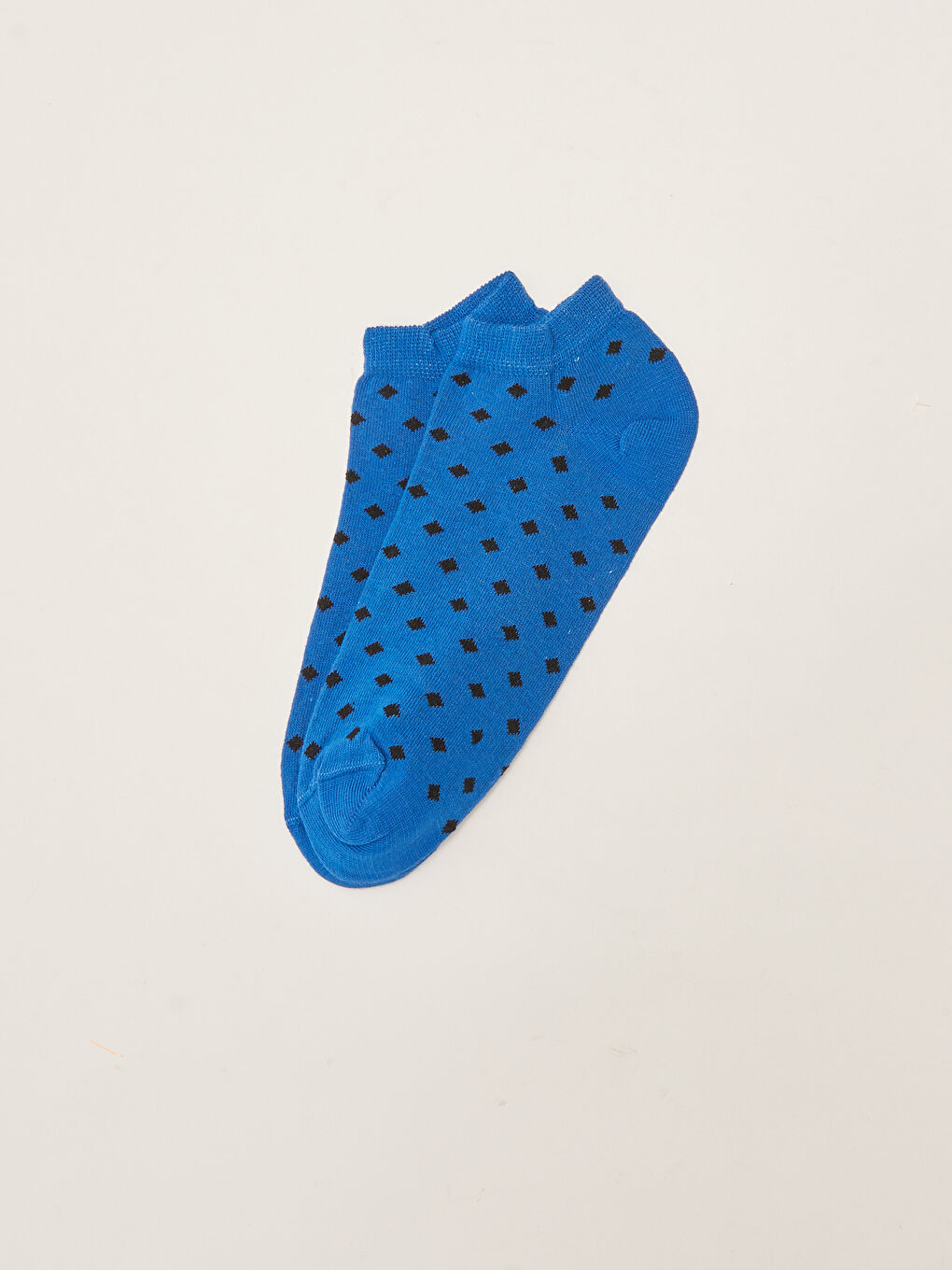 Mavi Desenli Erkek Patik Çorap