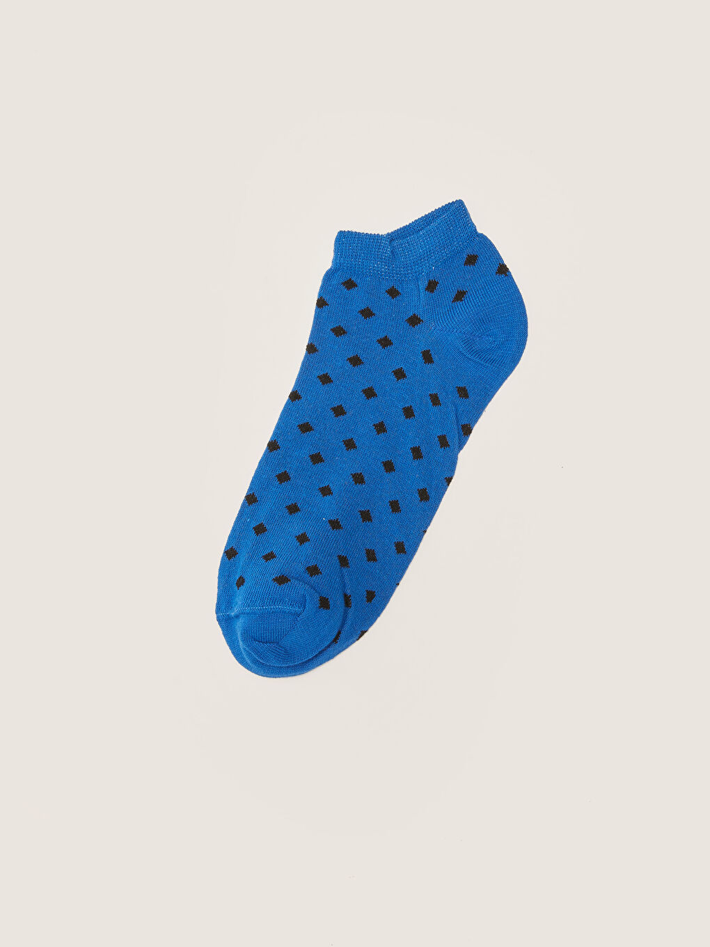Mavi Desenli Erkek Patik Çorap-1