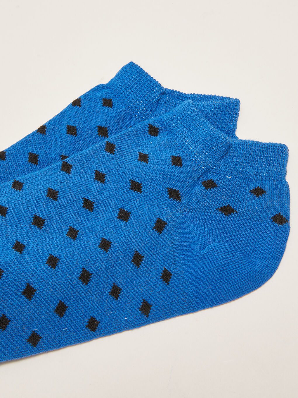 Mavi Desenli Erkek Patik Çorap-2