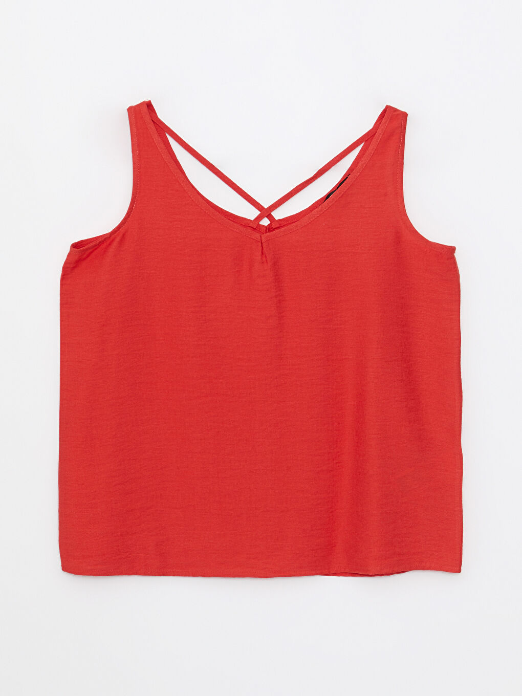 Bluză pentru Femei cu Decolteu în V, Bretele și Detalii pe Spate Drept-4