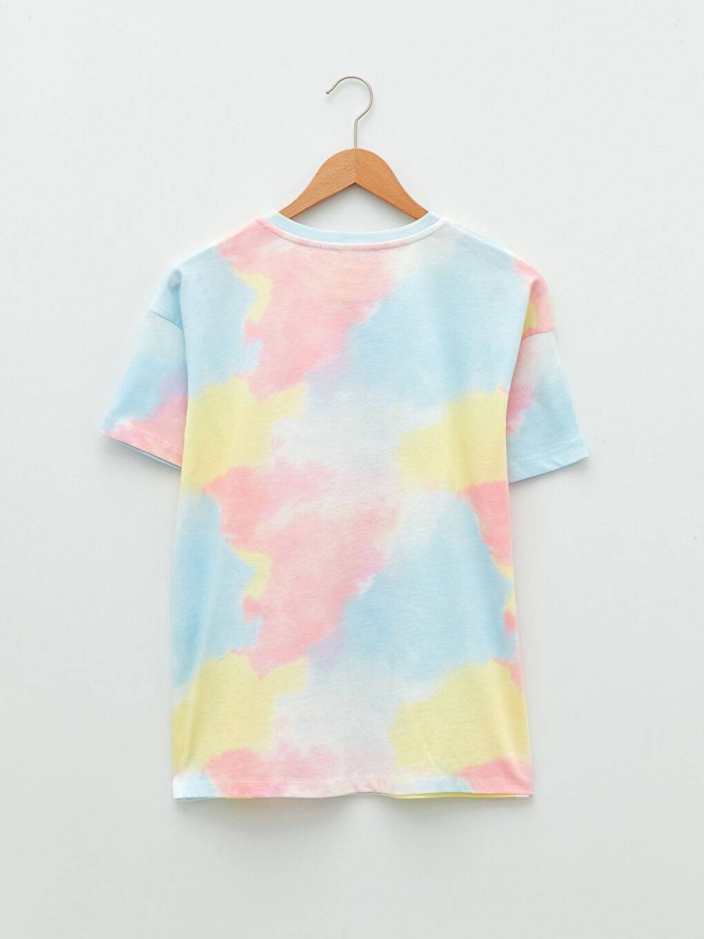 Karışık Bisiklet Yaka Lilo & Stitch Baskılı Kısa Kollu Pamuklu Kadın Tişört Anne Kız Kombini-6