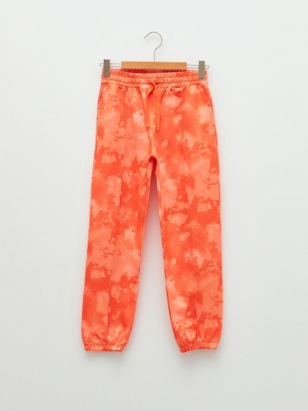 LCW Kids Elastic Waist Batik Patterned Girl Jogger Sweatpants -S2EJ14Z4-LSR