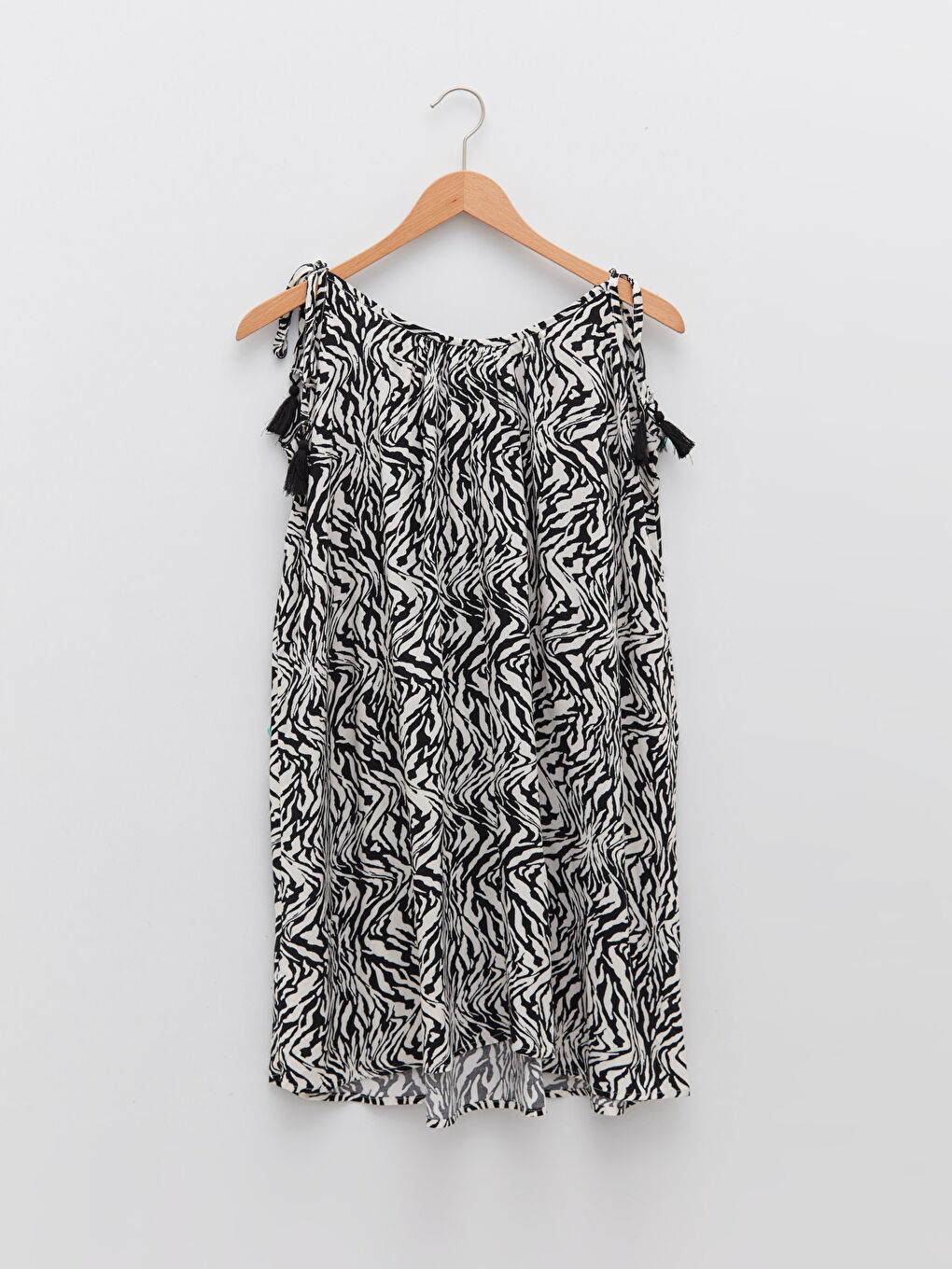 Robe de Plage pour Femmes à Motifs à Encolure en U et Fines Bretelles en Viscose-7