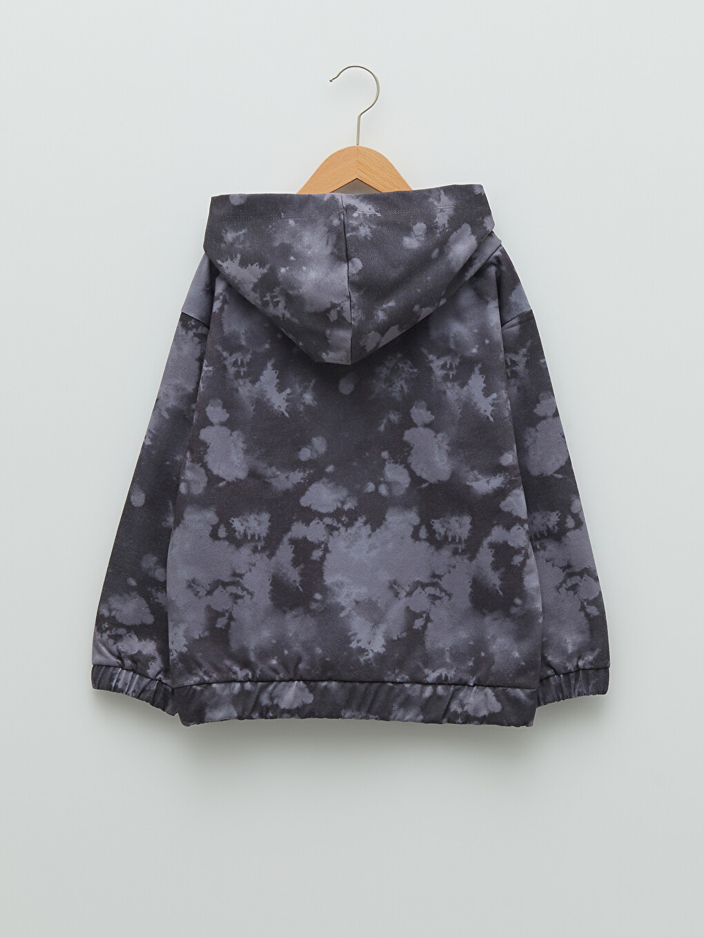 Hooded Printed Long Sleeve Girls' Sweatshirt-1