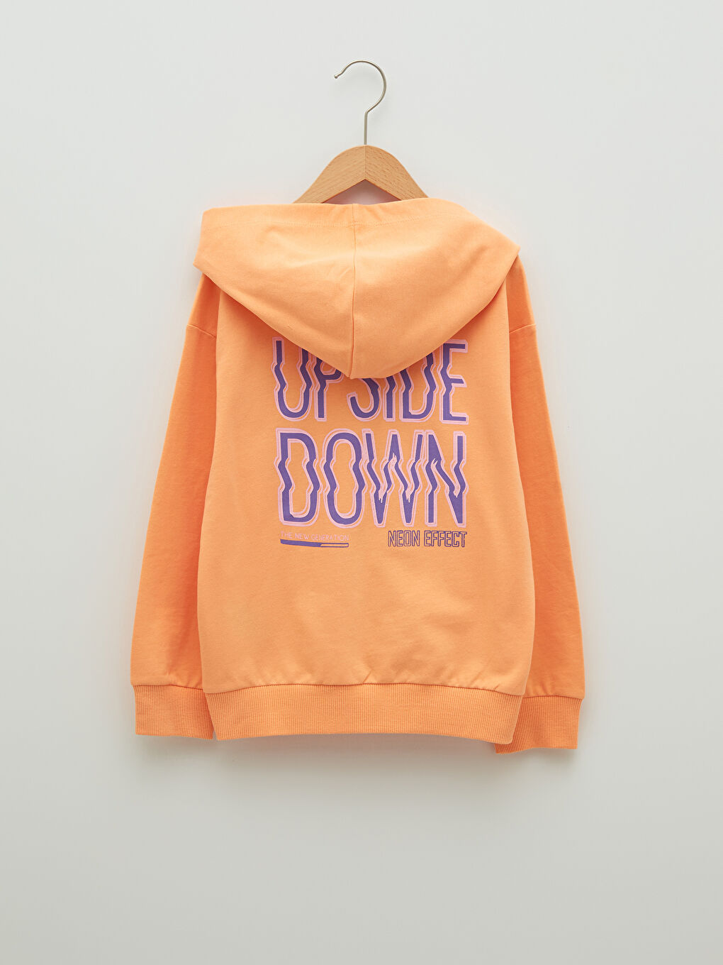 Hooded Printed Long Sleeve Girls' Sweatshirt-2