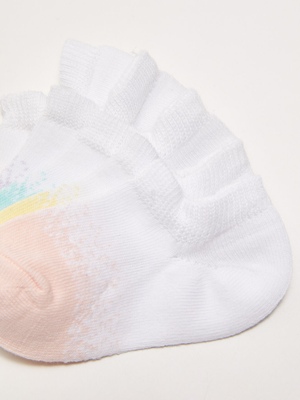 Multicolor Baby Girl Sneaker Socks 5 Pack-2