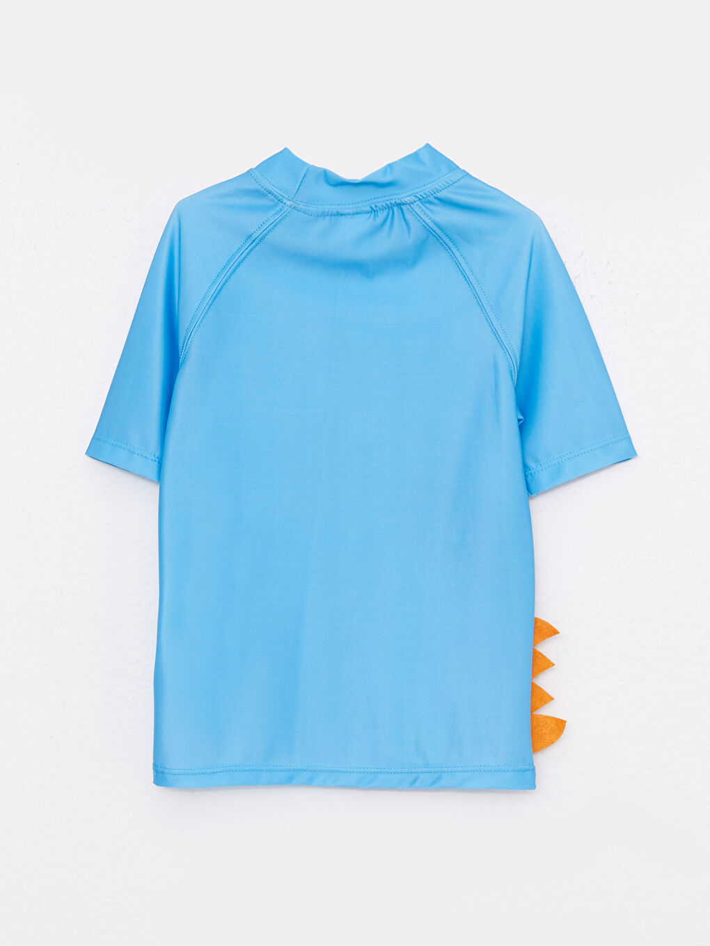 Turkuaz Kısa Kollu Baskılı Erkek Bebek Yüzme Üst ve Şort 2'li Takım-2