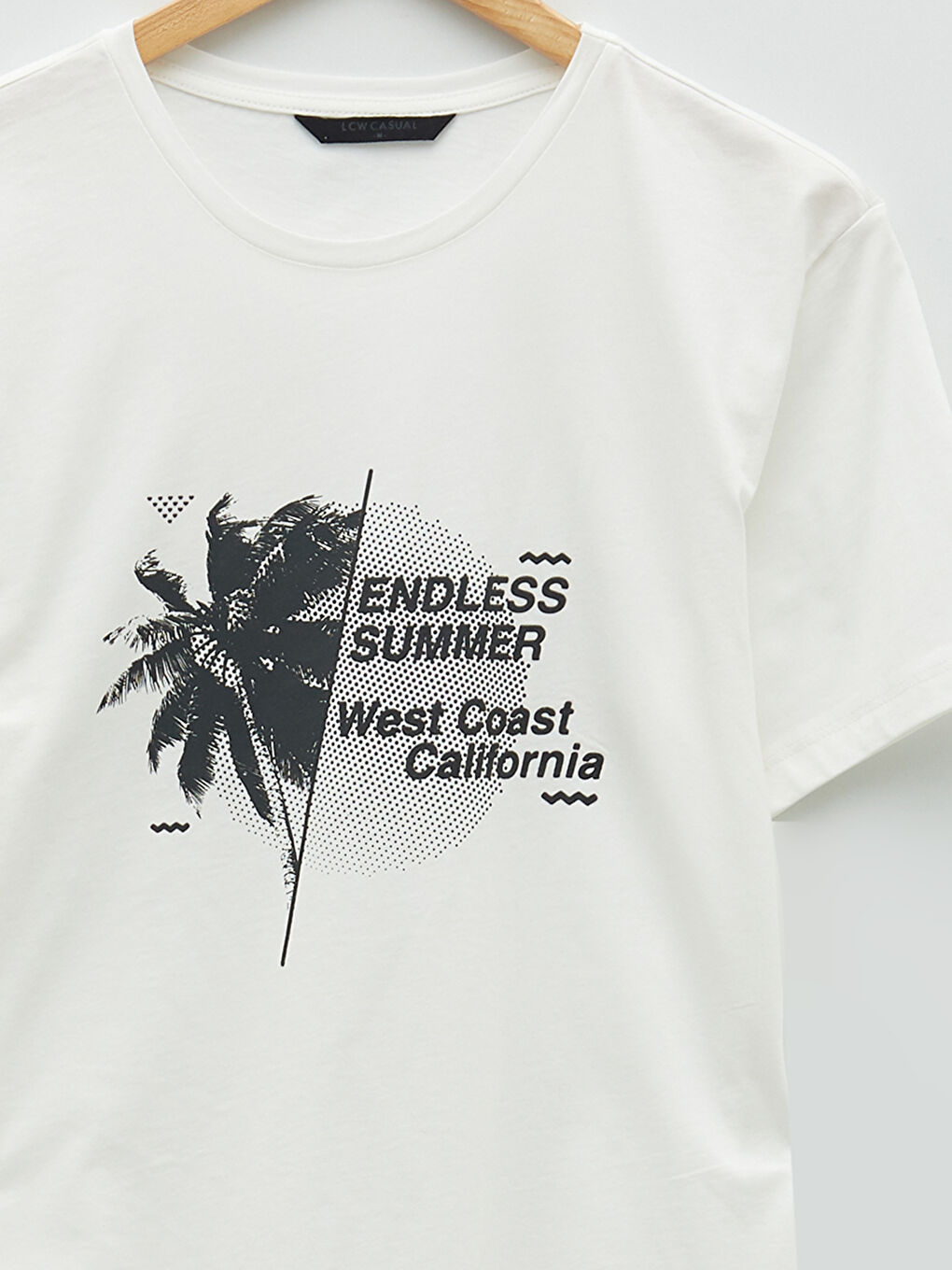 Crew Neck Short Sleeve Printed Combed Cotton Men's T-shirt-8