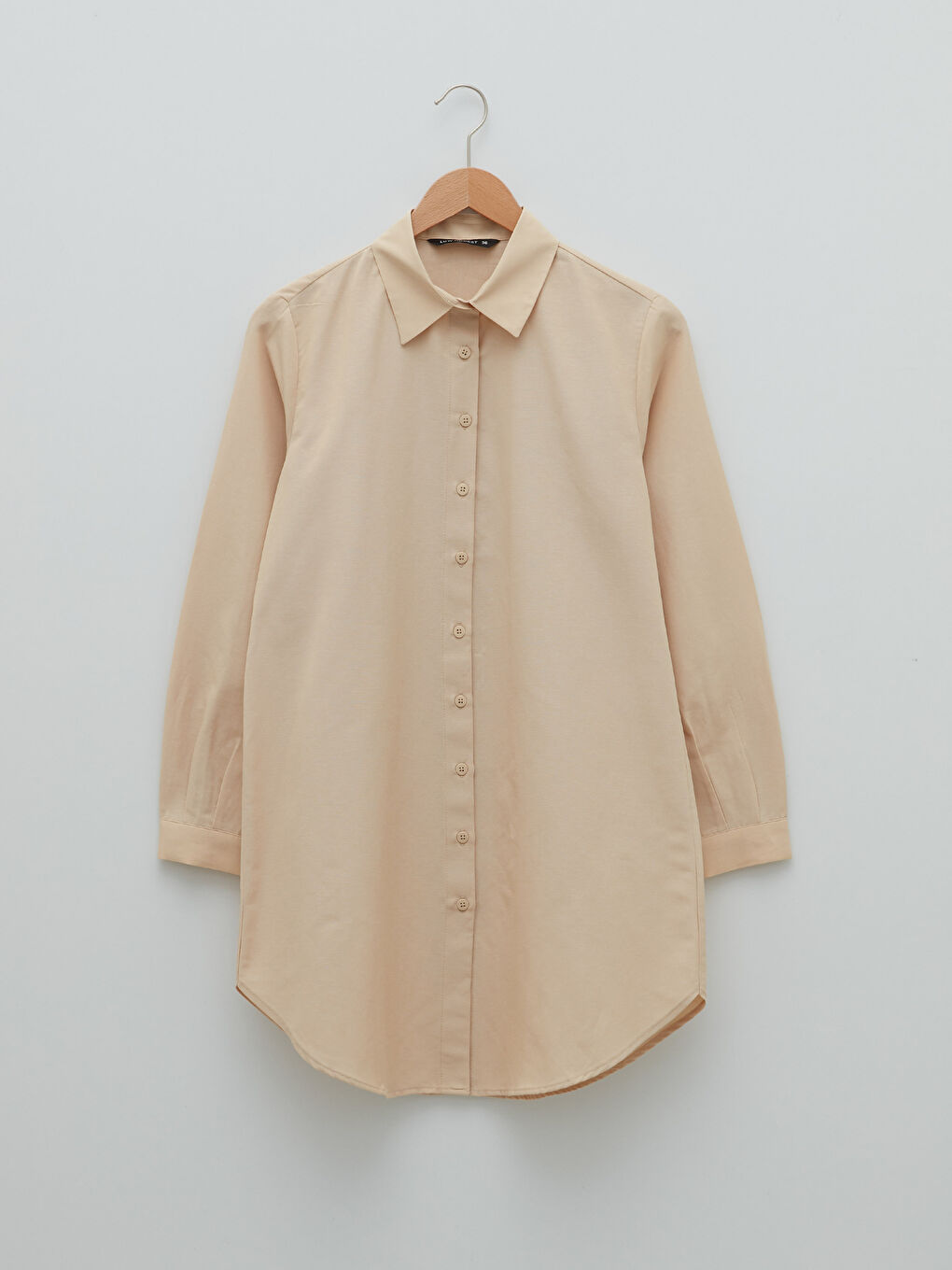 LCW Modest Düz Poplin Kadın Gömlek Tunik -S2EK00Z8-S4M