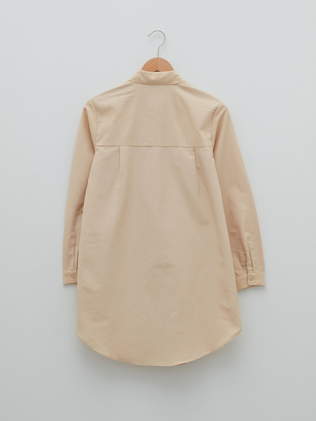 LCW Modest Düz Poplin Kadın Gömlek Tunik -S2EK00Z8-S4M