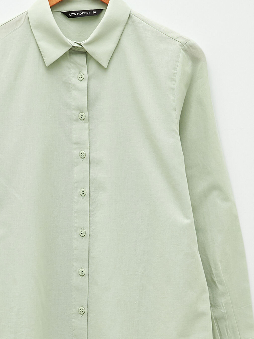 әйелдерге арналған өрнексіз поплин жейде туника-7