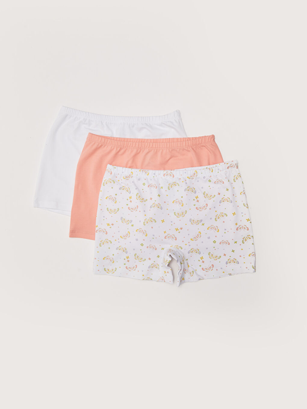 سراويل بوكسر قطن مطبوع للبنات - ٣ قطع