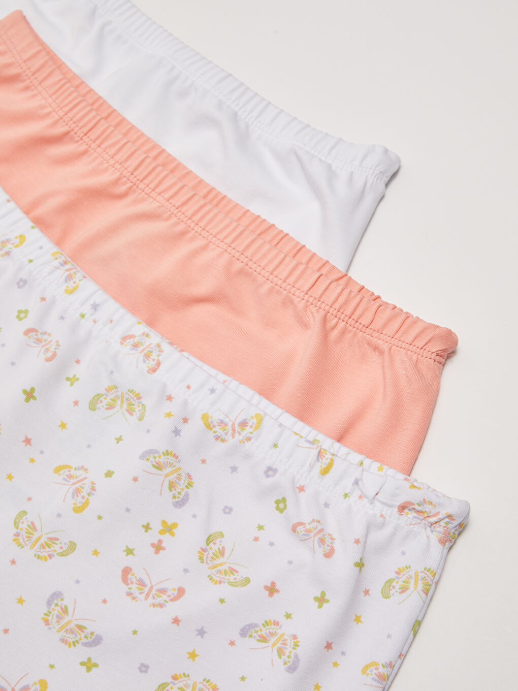 سراويل بوكسر قطن مطبوع للبنات - ٣ قطع-2