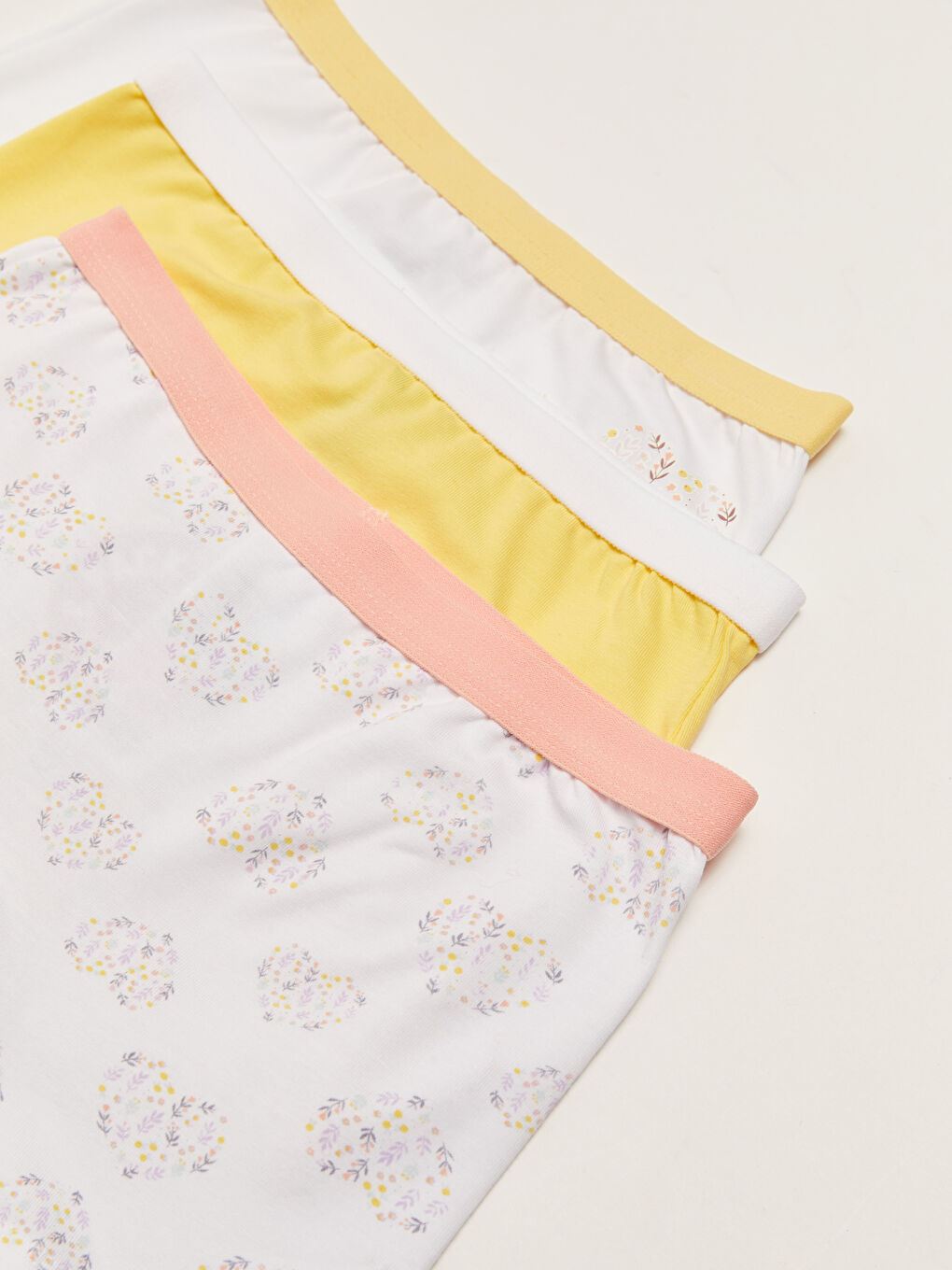 سراويل بوكسر قطن مطبوع للبنات - ٣ قطع-2