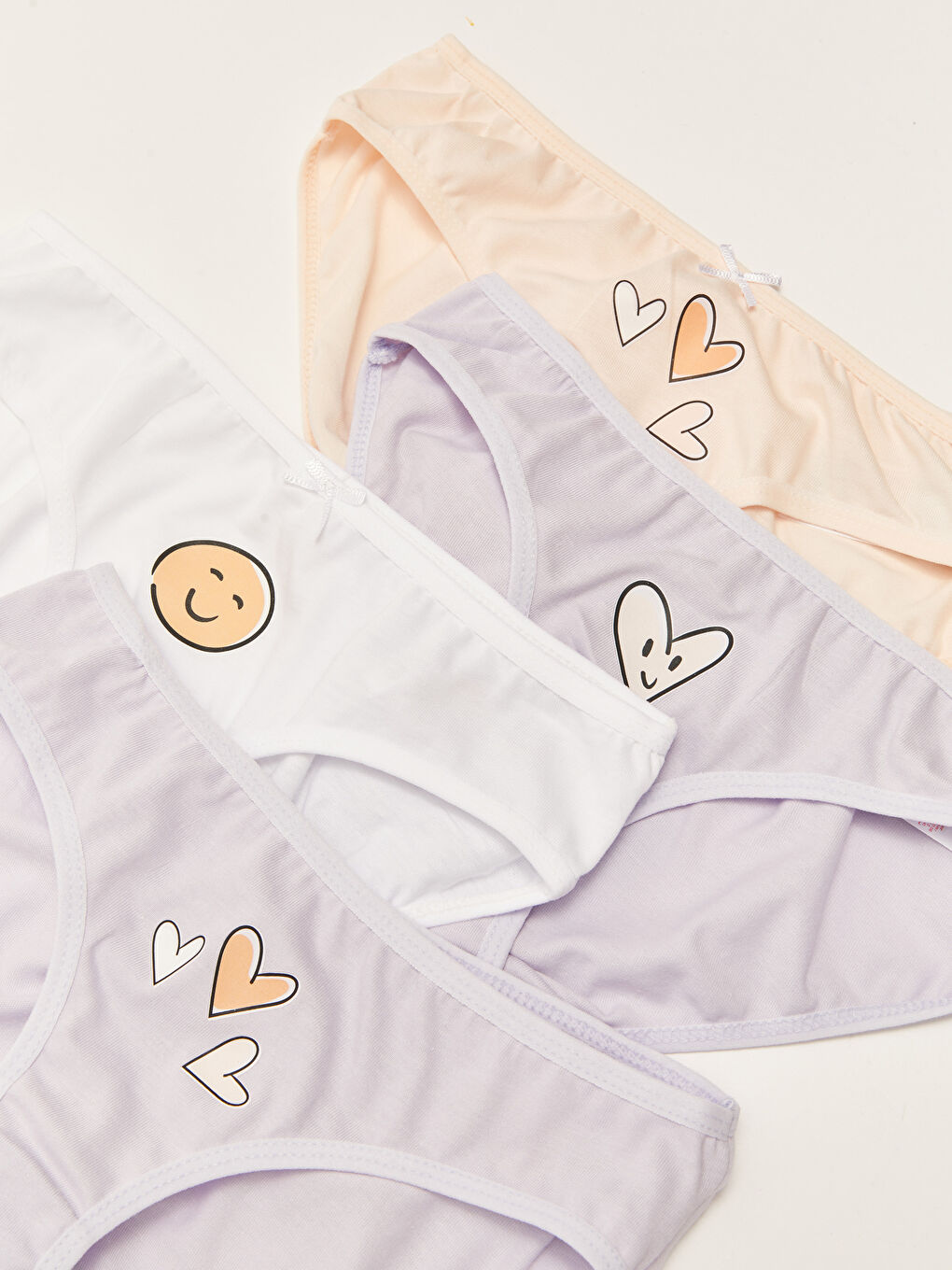 Culottes Fille en Coton Imprimé Lot de 4 pièces-1