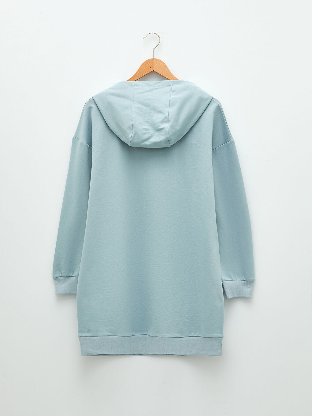 Mavi Kapüşonlu Tweety Nakışlı Uzun Kollu Kadın Sweatshirt Tunik-6