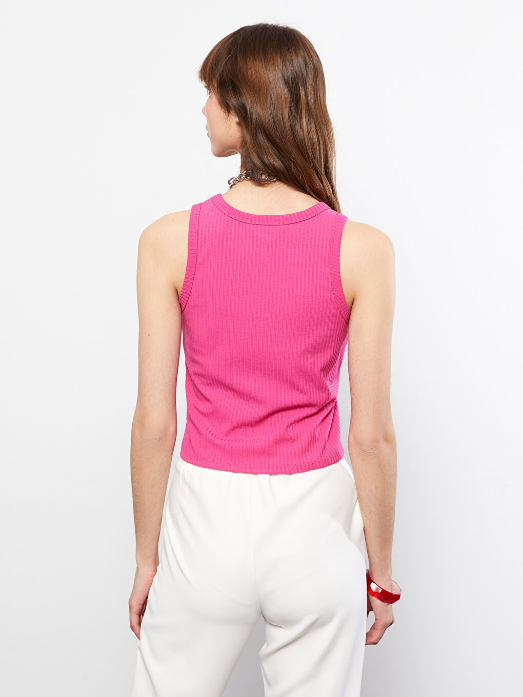 Female Crew Neck Plain Singlet -S2EK47Z8-GZ6