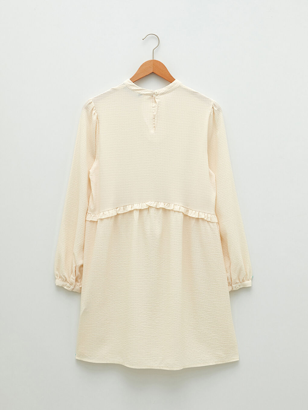 Grandad Collar Patterned Long Sleeve Women's Tunic-5