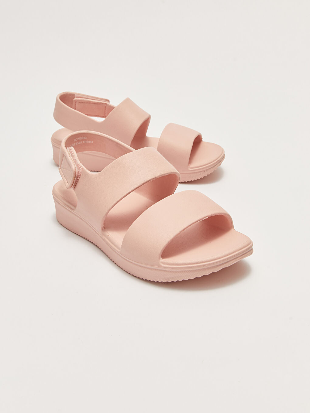 Plain Double Strap Women's Sandals-2