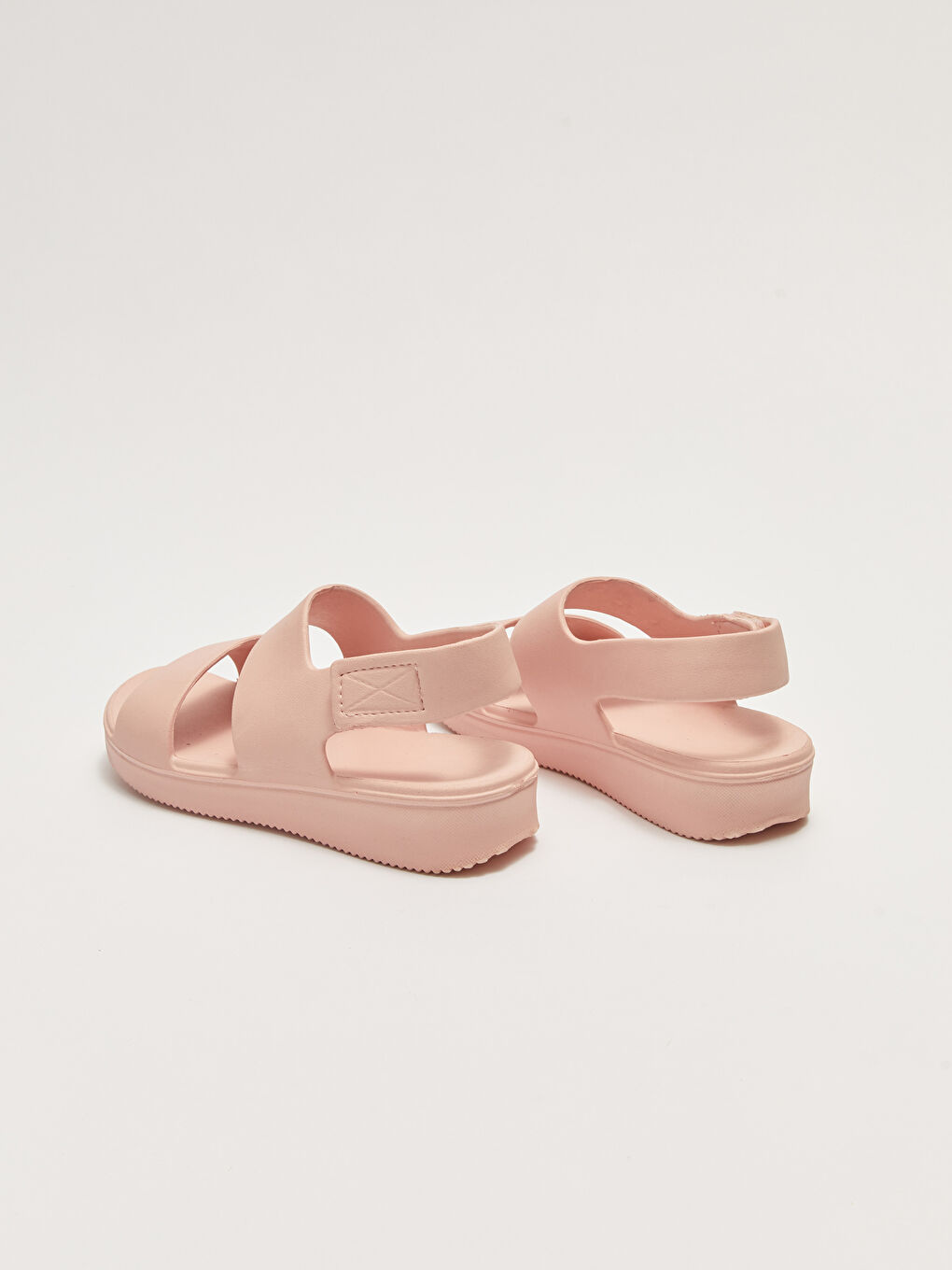 Plain Double Strap Women's Sandals-4