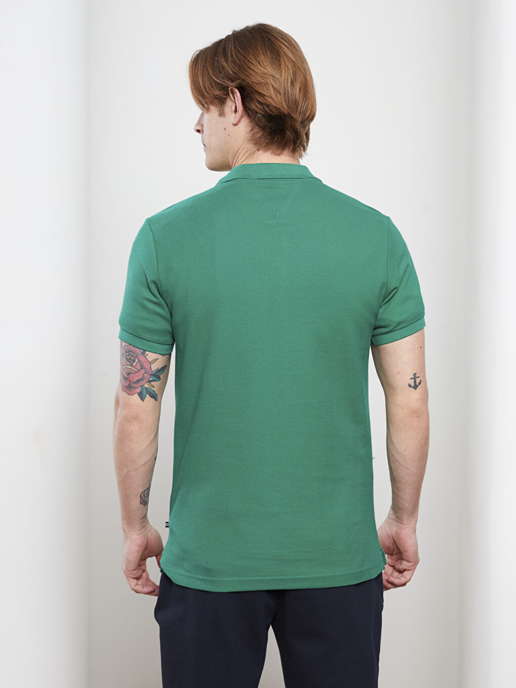 Polo Neck Short Sleeve Men's T-Shirt-6