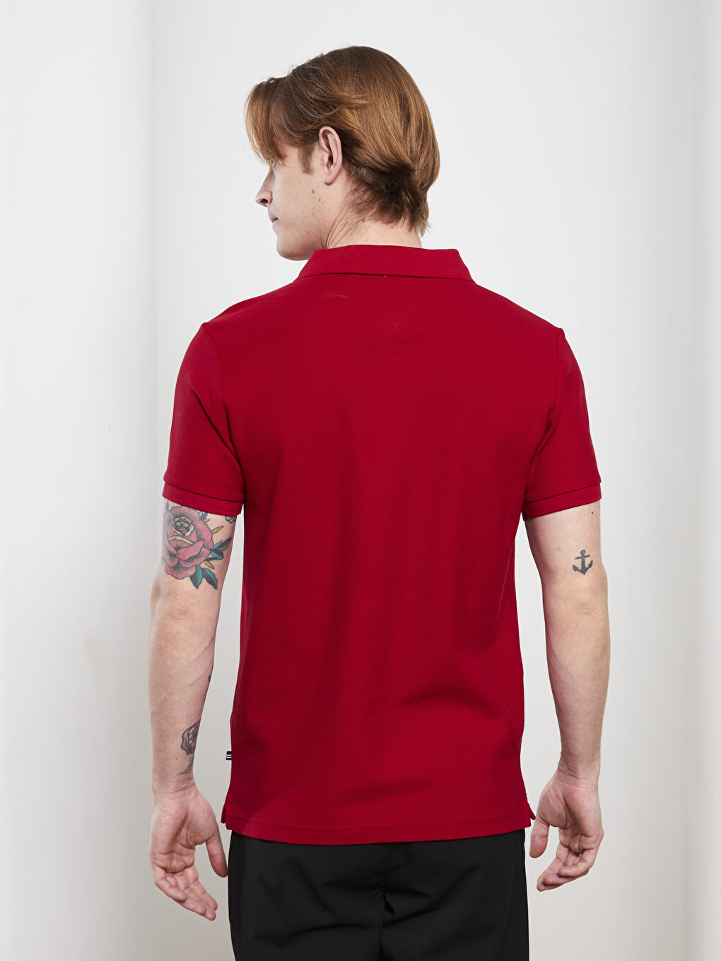 Polo Neck Short Sleeve Men's T-Shirt-6