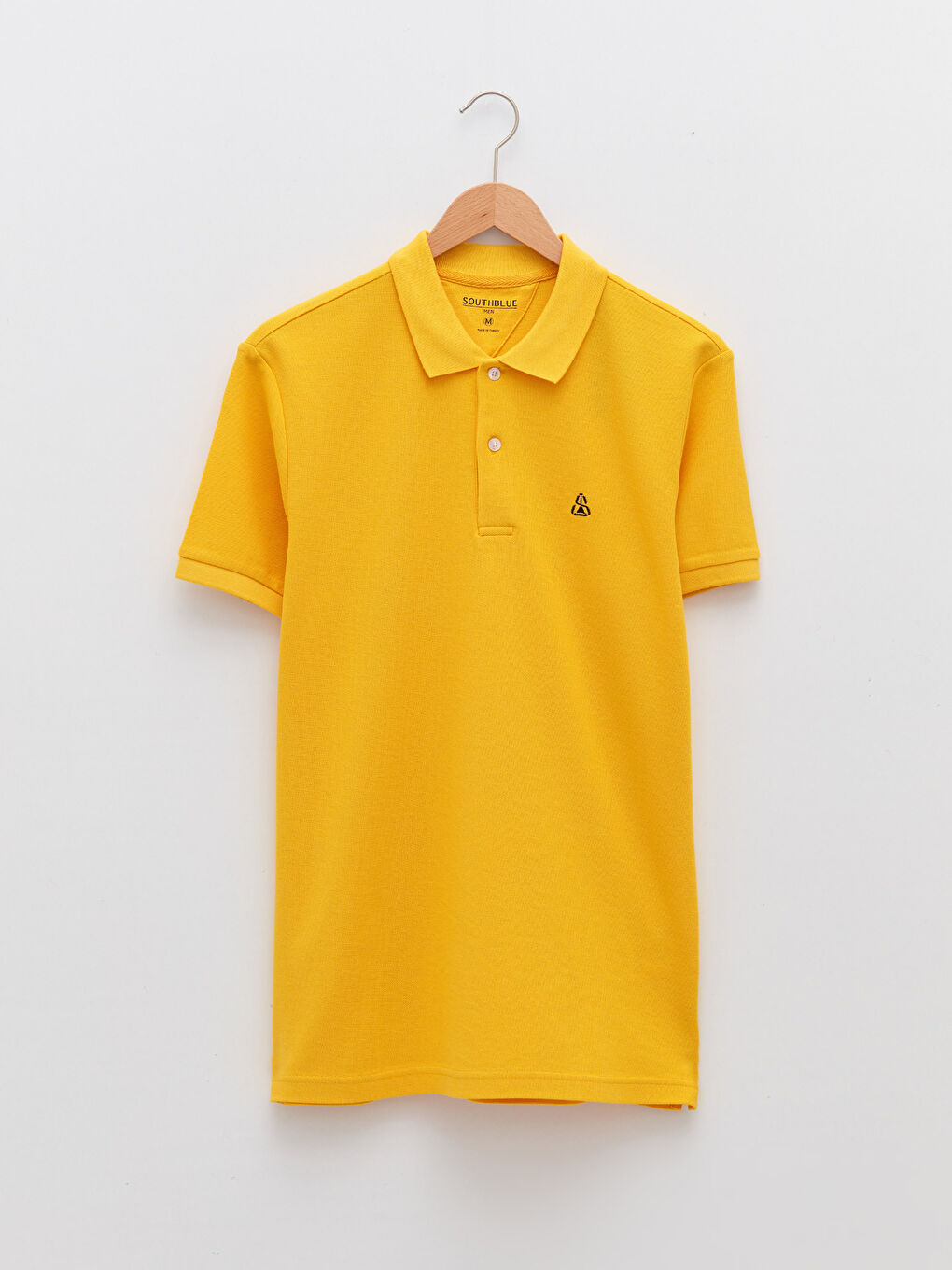 Sarı Polo Yaka Kısa Kollu Erkek Tişört-7