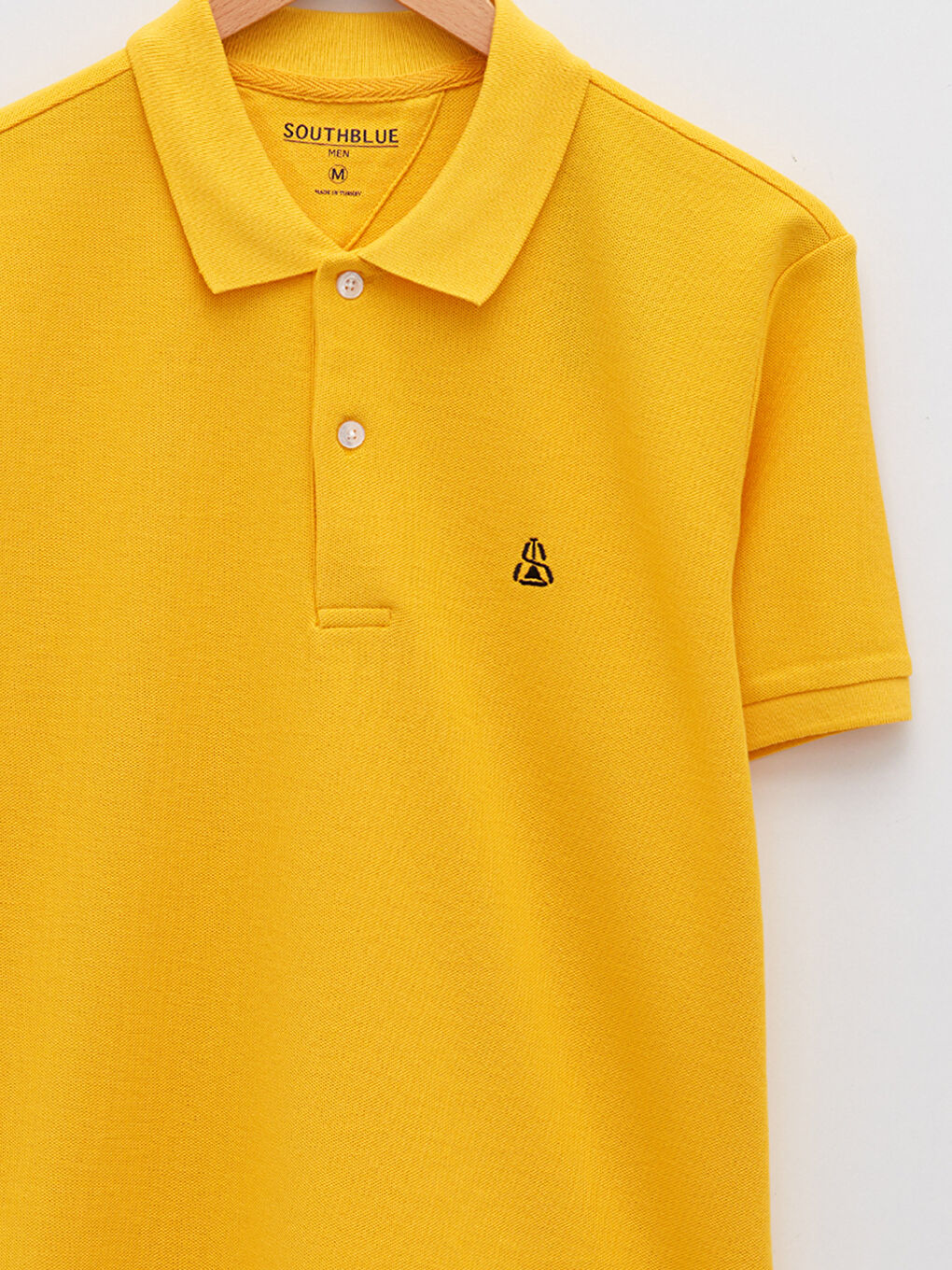 Sarı Polo Yaka Kısa Kollu Erkek Tişört-9