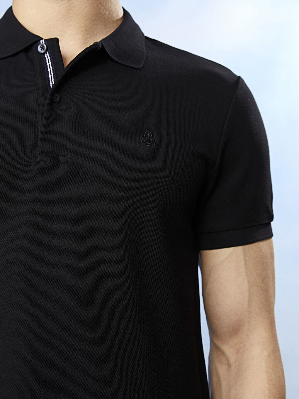 SOUTHBLUE Polo Neck Short Sleeve Men's T-Shirt -S2EL91Z8-CVL