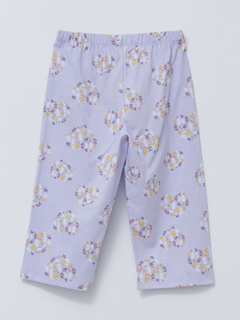 Elastic Waist Cotton Girl Pajama Bottoms 2-Pack-3