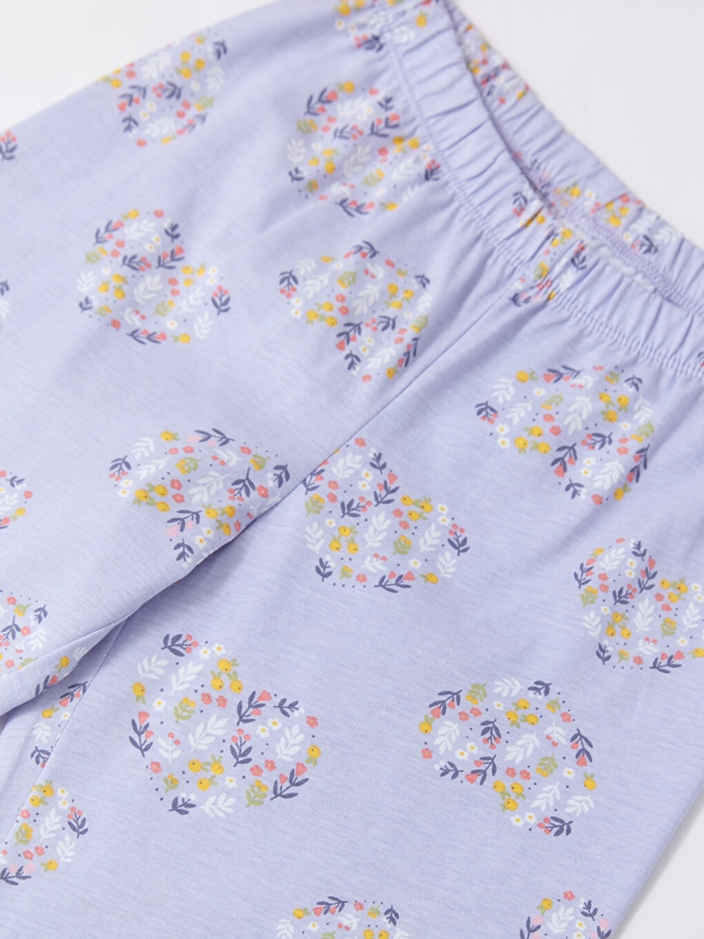 Elastic Waist Cotton Girl Pajama Bottoms 2-Pack-5