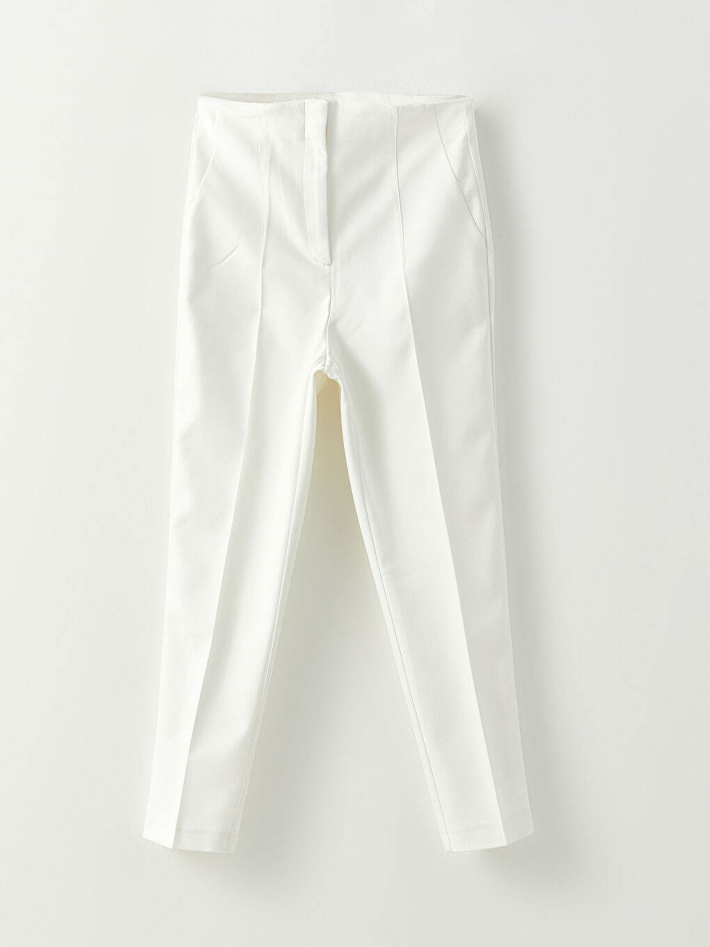 Women's High Waist Regular Fit Plain Trousers -S2EM21Z8-SDG