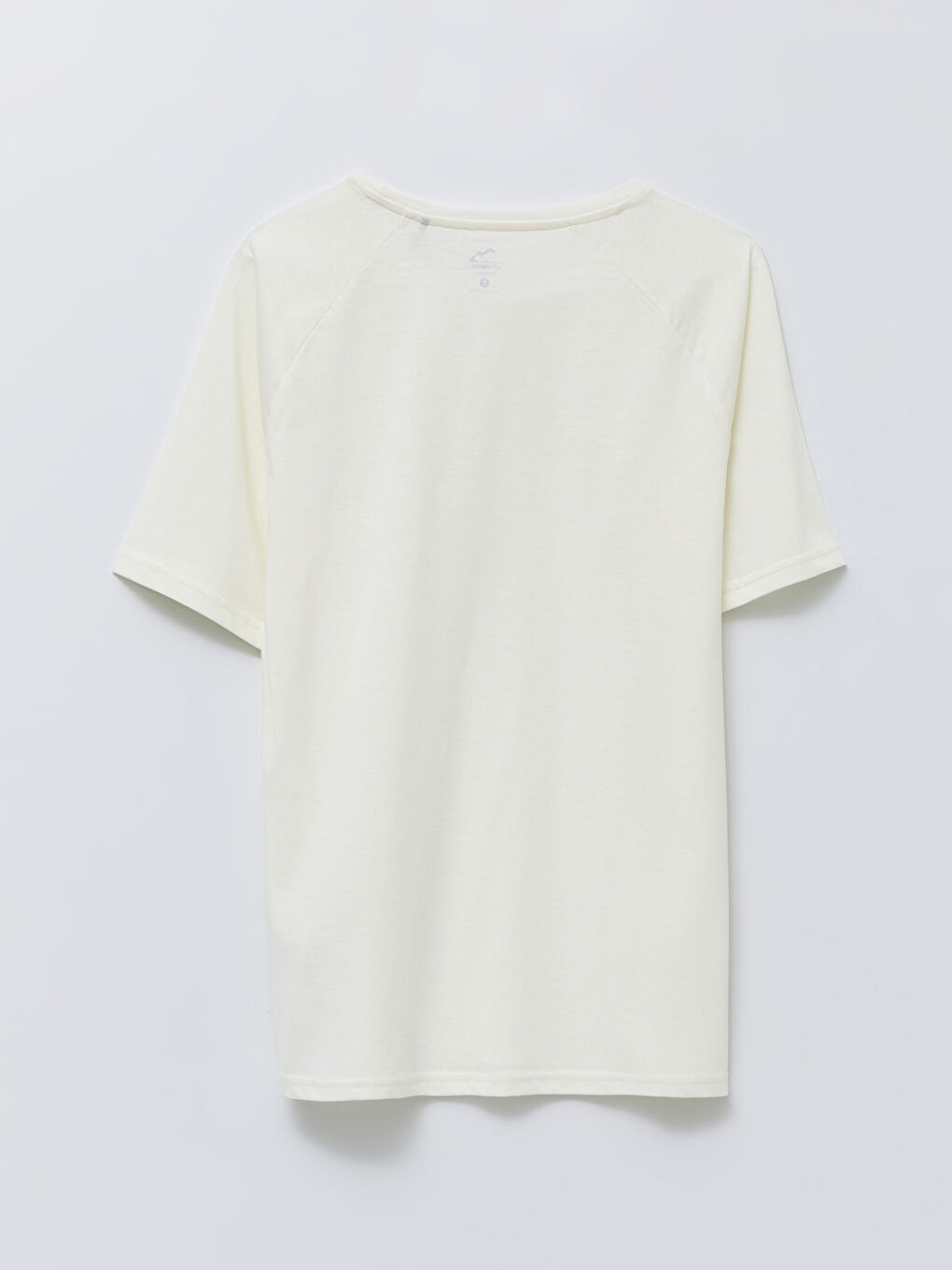 Ekru Bisiklet Yaka Kısa Kollu Erkek Tişört-5