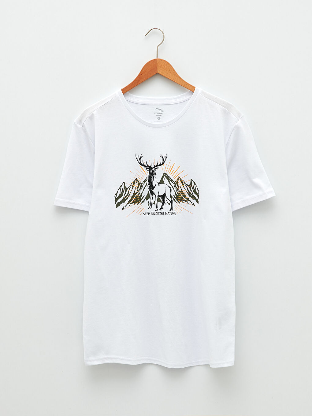 Crew Neck Short Sleeve Printed Men's T-shirt -S2EN08Z8-JYX