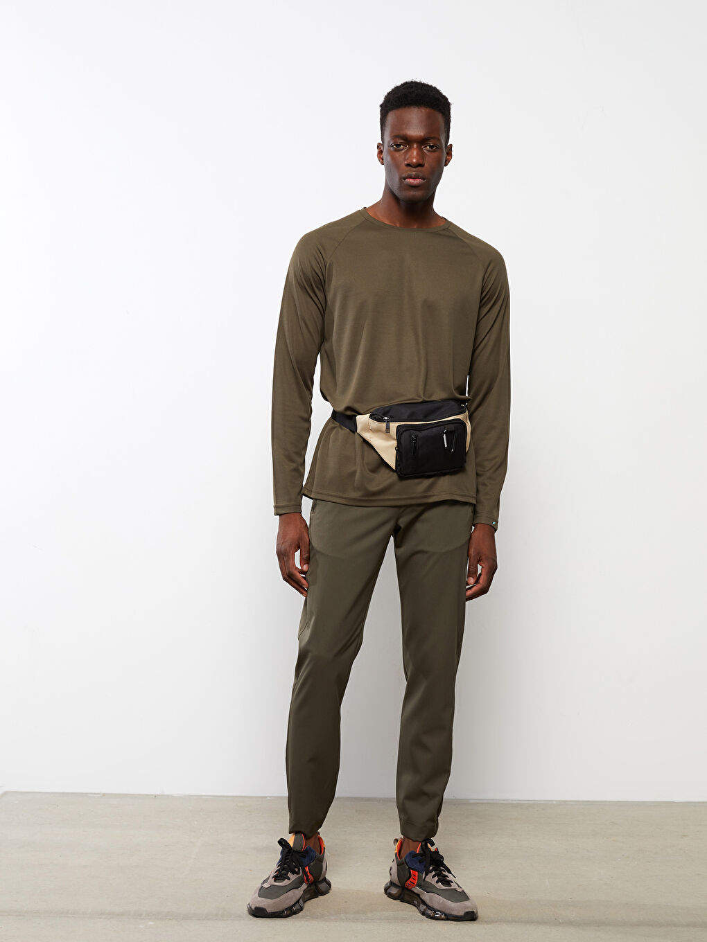 Haki Standart Kalıp Erkek Pantolon