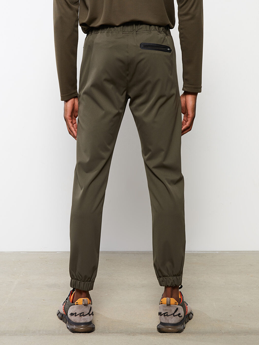 Haki Standart Kalıp Erkek Pantolon-3